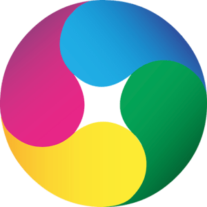 logo van breathfulness met 4 kleuren